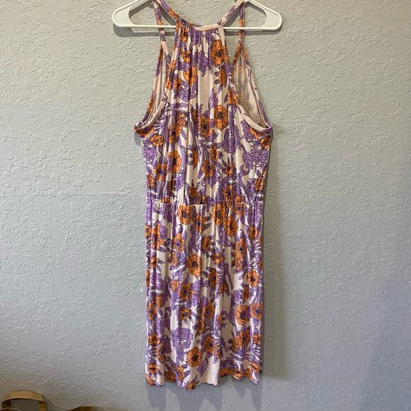 H&M Floral Tank Dress Size Medium Boho Casual - Picture 2 of 6